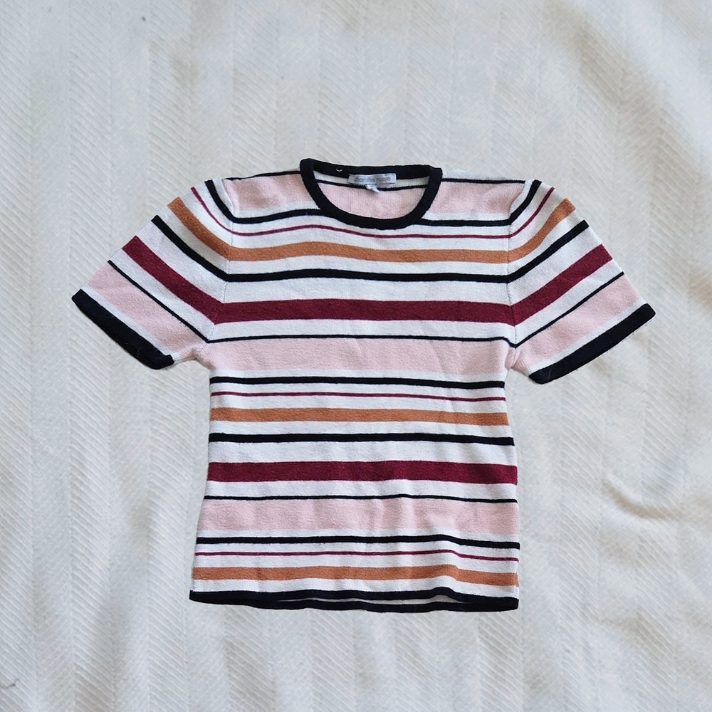 Charlotte Russe Multicolor Striped Knit Top